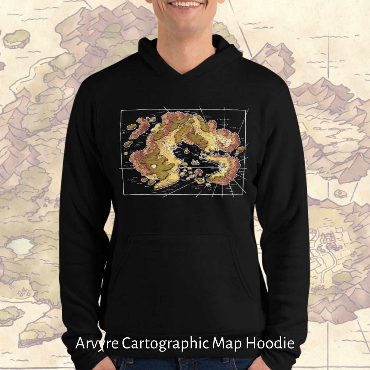 Arvyre Cartographic Map Hoodie