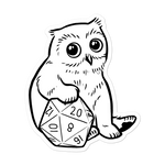 Baby Owlcub Sticker For D&D Players