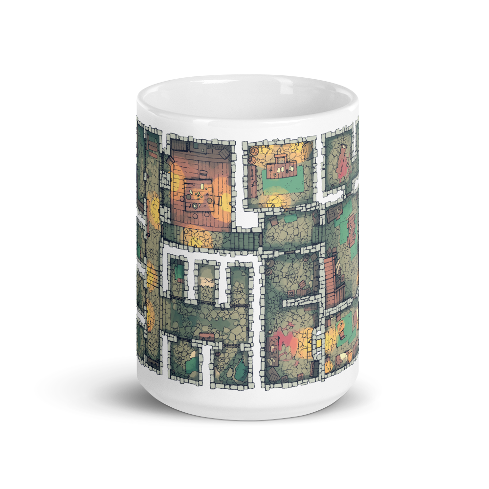 Dungeon Coffee Mug for RPG Tabletop players