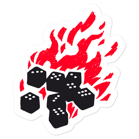 Fireball Sticker for Dungeons and Dragons players