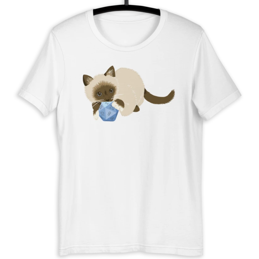 Ragdoll Cat TShirt For D&D Cat Lovers 2Minute Tabletop Merchandise