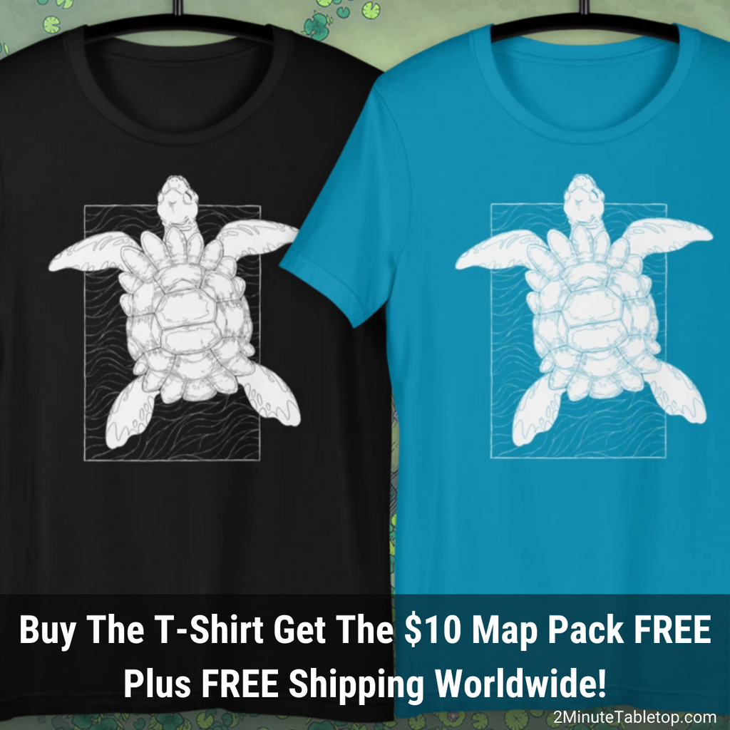 The Astral Turtle T-Shirt with a FREE $10 Map Pack