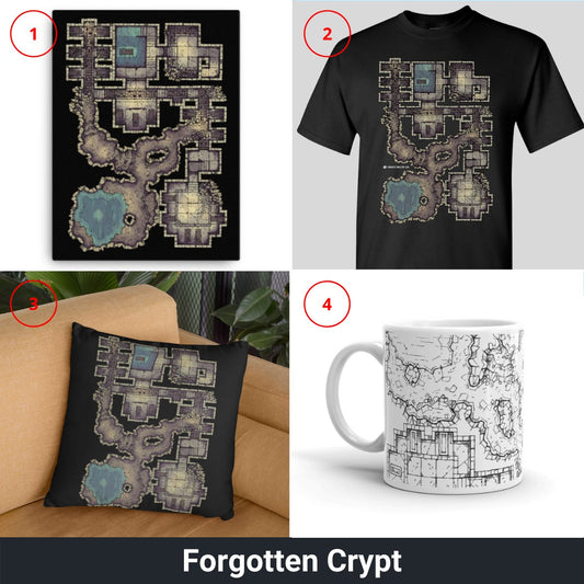 The Forgotten Crypt Merchandise by 2-Minute Tabletop