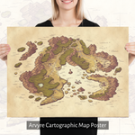 Arvyre Cartographic Map Poster: Museum-Quality On Thick & Durable Paper