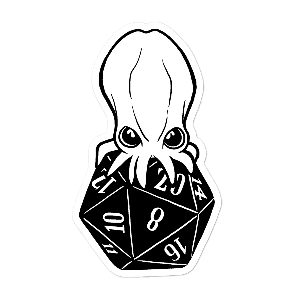 Baby Cthulhu Sticker For D&D Players