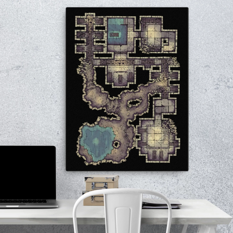Forgotten Crypt Canvas Wall Art for D&D players