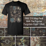 Forgotten Crypt T-Shirt with Free $10 Map Pack