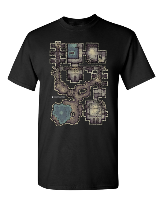 Forgotten Crypt T-Shirt (Black) for D&D players