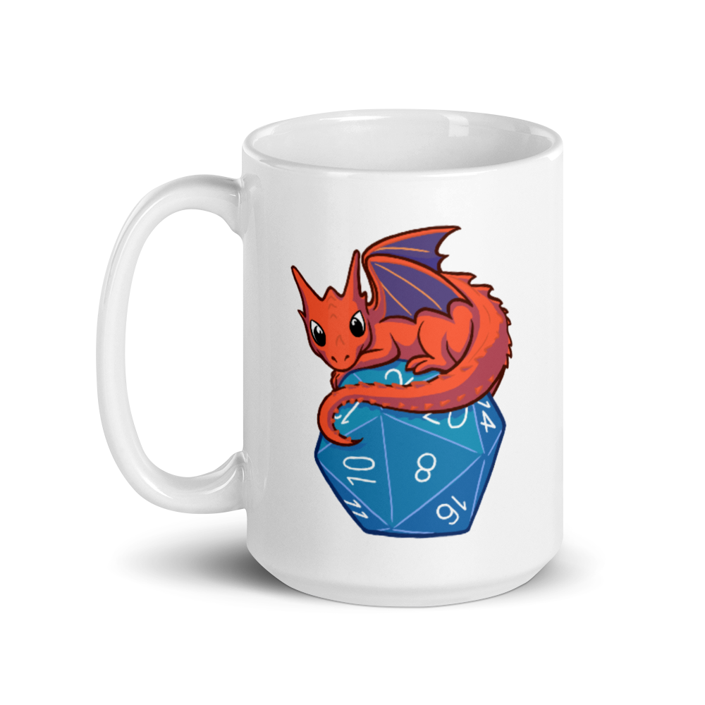 Baby Dragon Coffee Mug For D&D Players