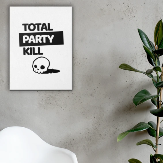 Total Party Kill (TPK) Canvas Wall Art