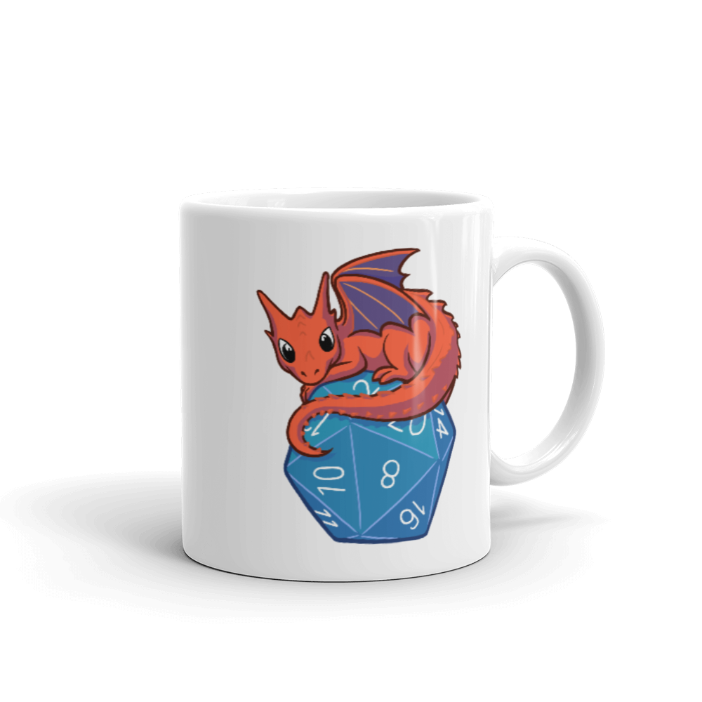 Baby Dragon Coffee Mug For D&D Players