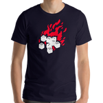 Fireball Unisex Premium T-Shirt (Black or Navy) for Dungeons and Dragons players