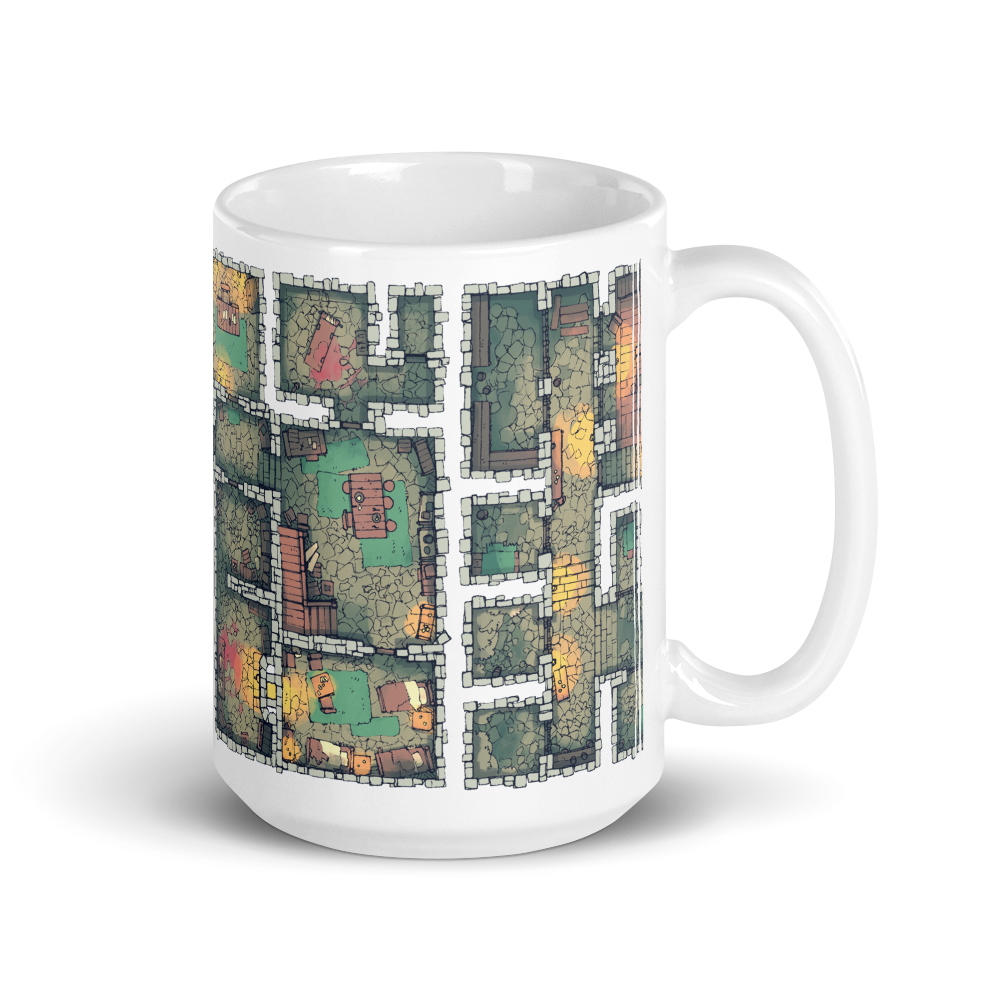 Dungeon Coffee Mug for RPG Tabletop players