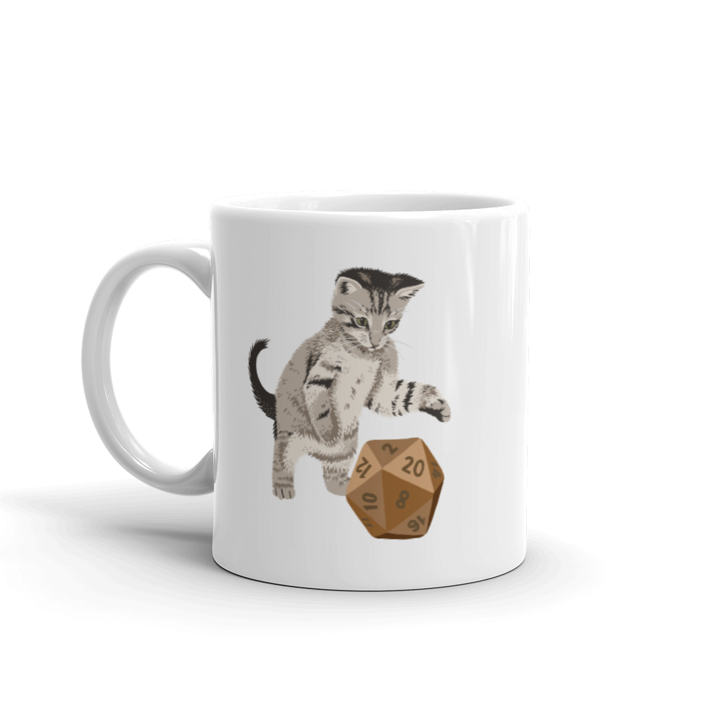 Tabby Cat D&D Player Coffee Mug