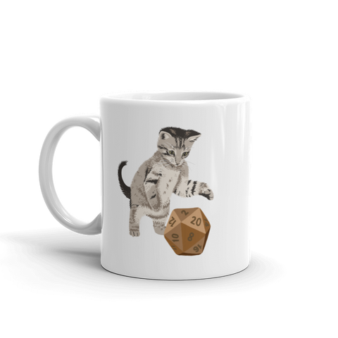 Tabby Cat D&D Player Coffee Mug
