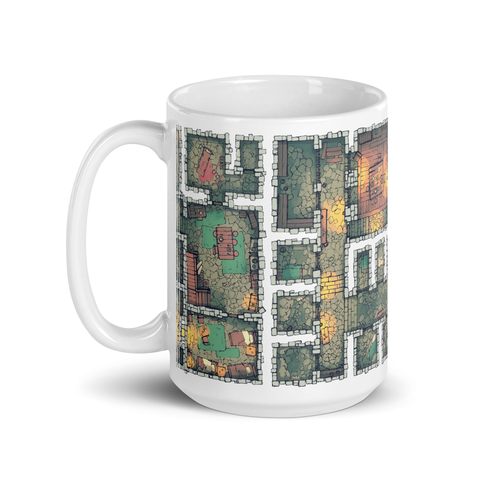 Dungeon Coffee Mug for RPG Tabletop players