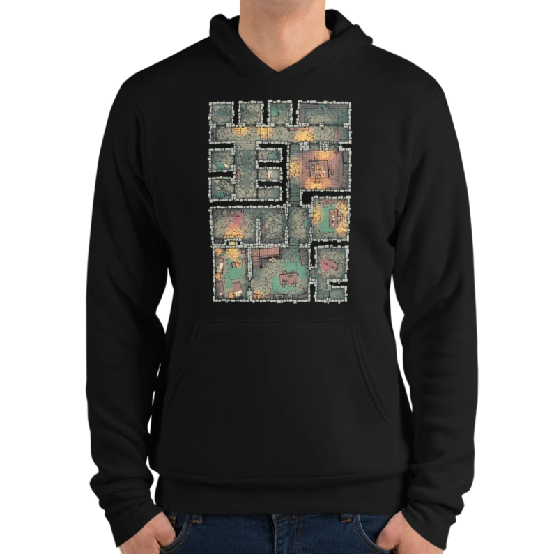 The Dungeon Hoodie for RPG Tabletop players