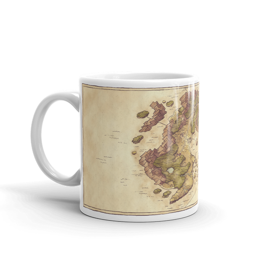 Arvyre Cartographic Map Coffee Mug | RPG Player Gift