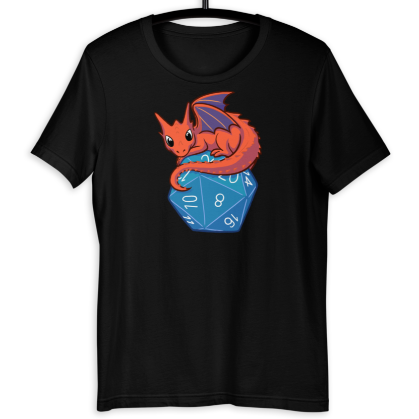 Baby Dragon D&D Player T-Shirt