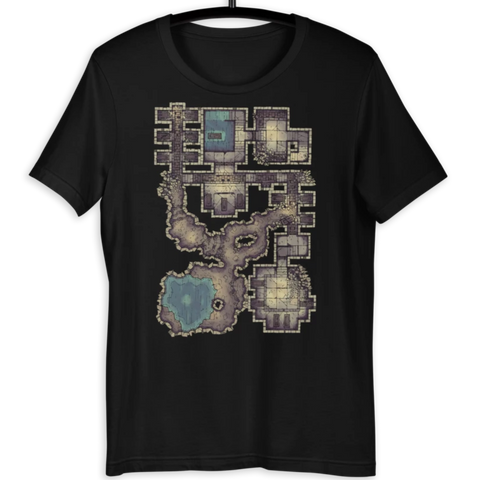Forgotten Crypt T-Shirt (Black) for D&D players