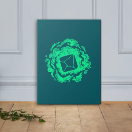 Eldritch Blast Canvas Wall Art