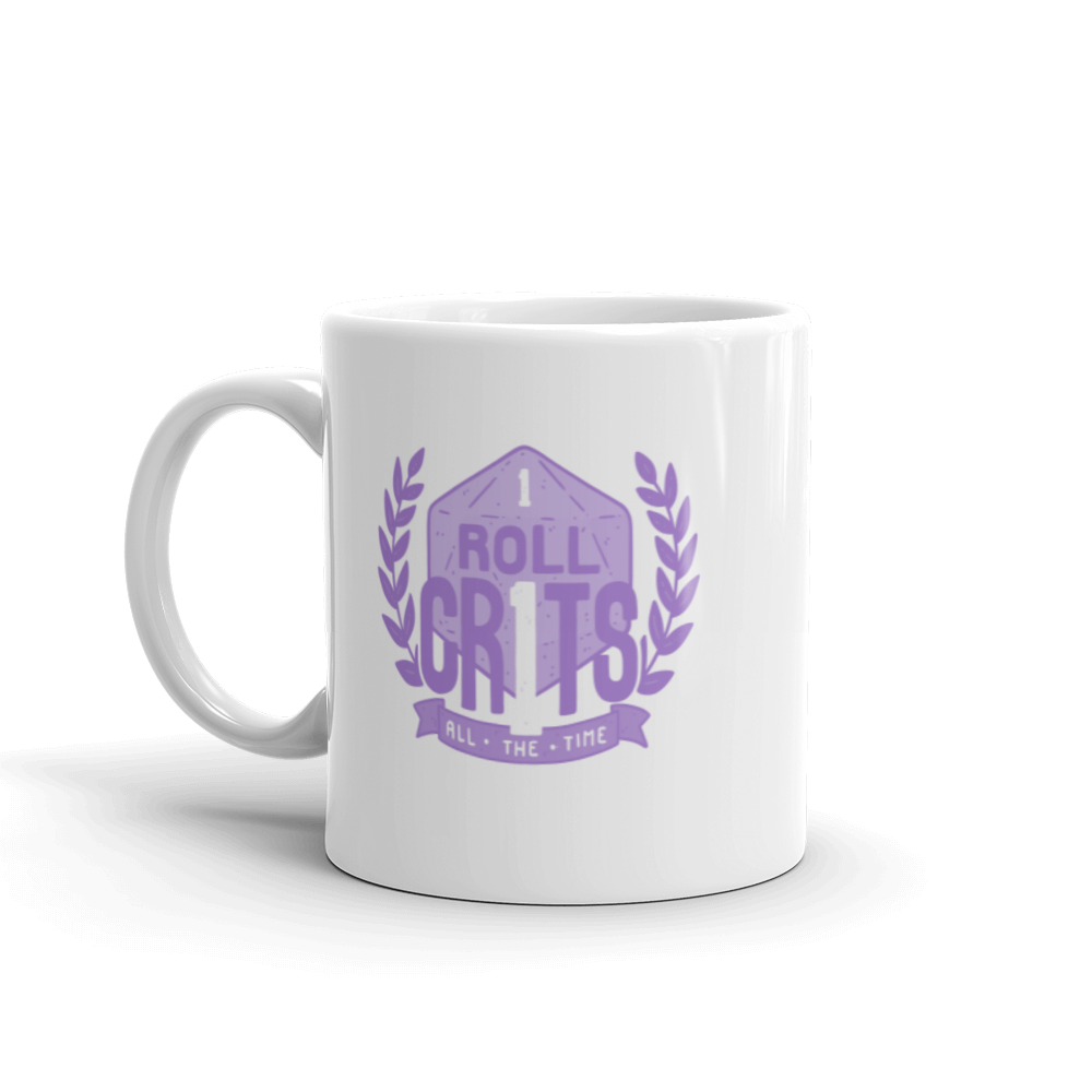 I Roll Crits All The Time Coffee Mug For D&D Players