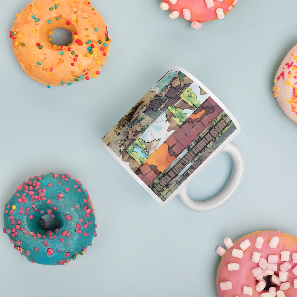 Map Collage Coffee Mug