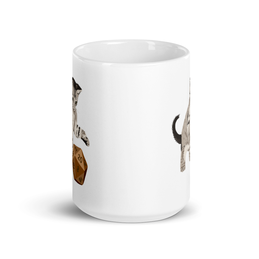 Tabby Cat D&D Player Coffee Mug