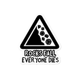 Rocks Fall Everyone Dies Sticker For D&D Players