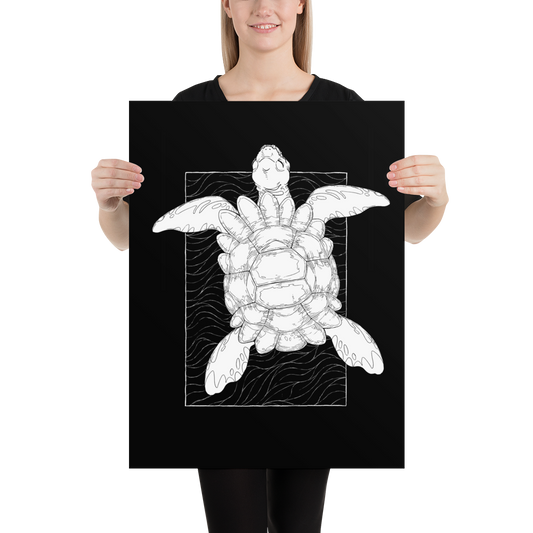 Astral Turtle Poster: Museum-Quality On Thick & Durable Paper