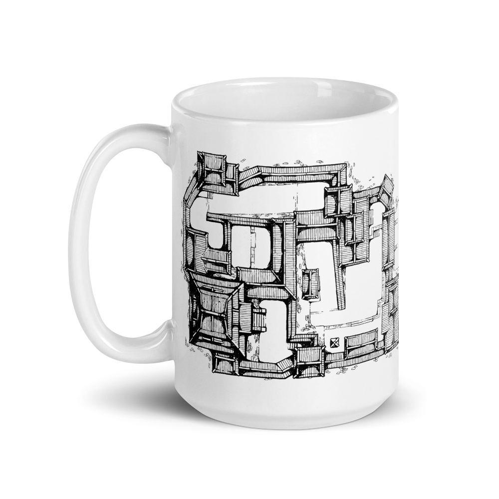 Samurai Castle Map Coffee Mug