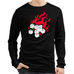 Fireball Unisex Premium Long Sleeve T-Shirt (Black) for Dungeons and Dragons players