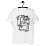 Samurai Castle Map Premium T-Shirt (White)