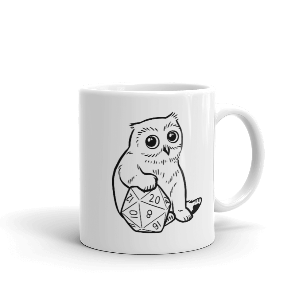 Baby Owlcub D&D Player Coffee Mug