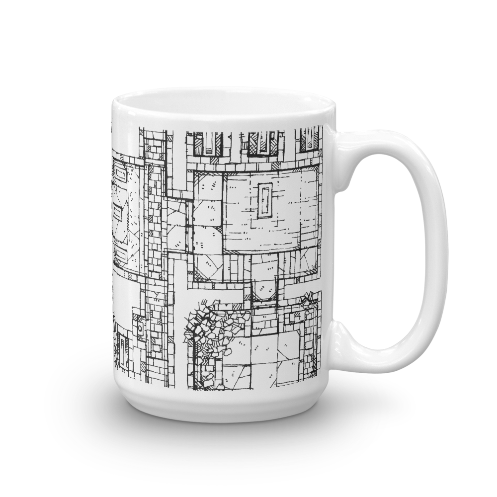 Forgotten Crypt Coffee Mug for D&D players