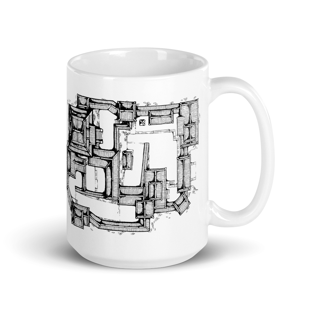 Samurai Castle Map Coffee Mug