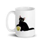 Black Cat D&D Player Coffee Mug