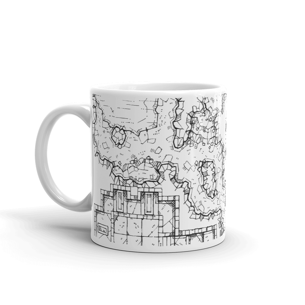 Forgotten Crypt Coffee Mug for D&D players