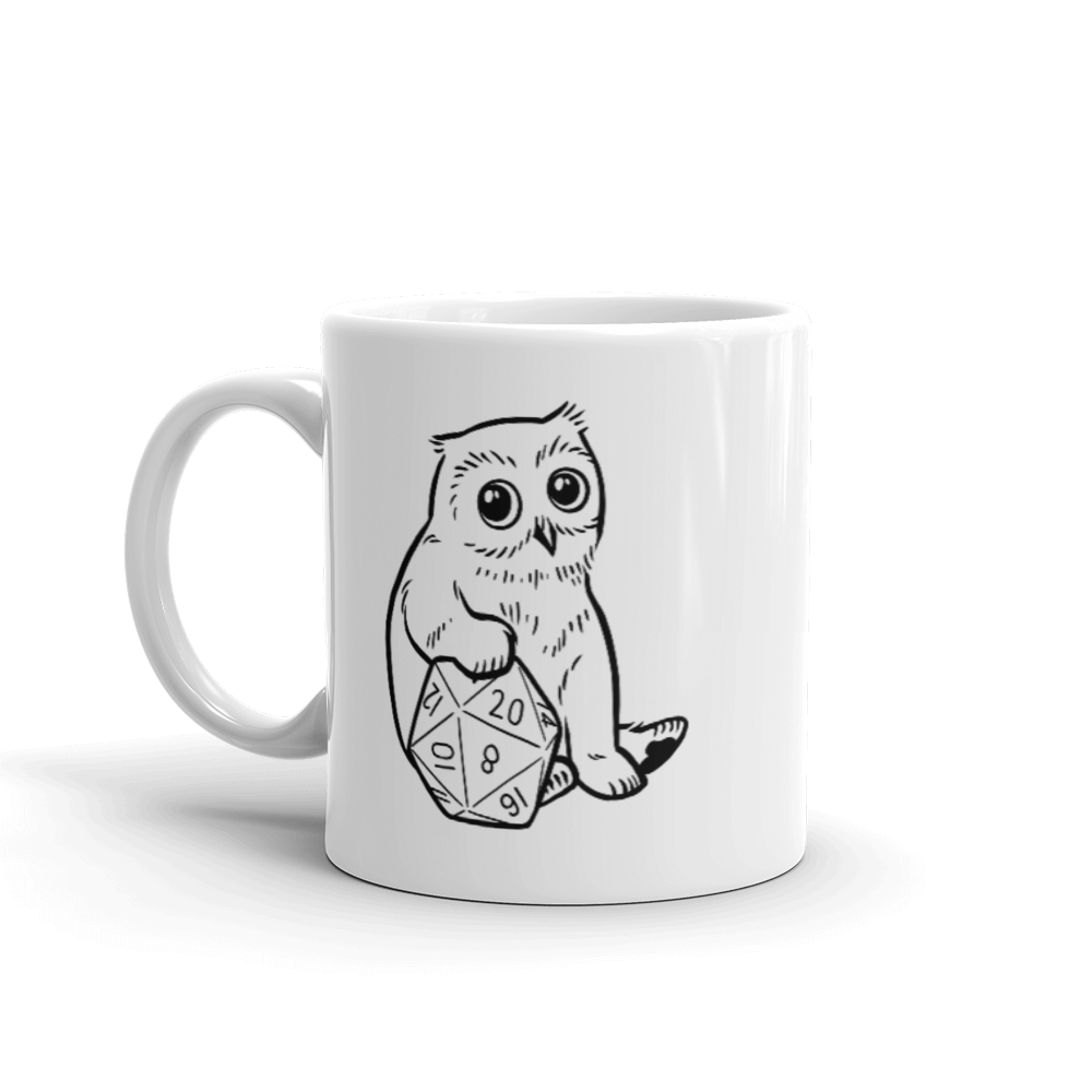 Baby Owlcub D&D Player Coffee Mug