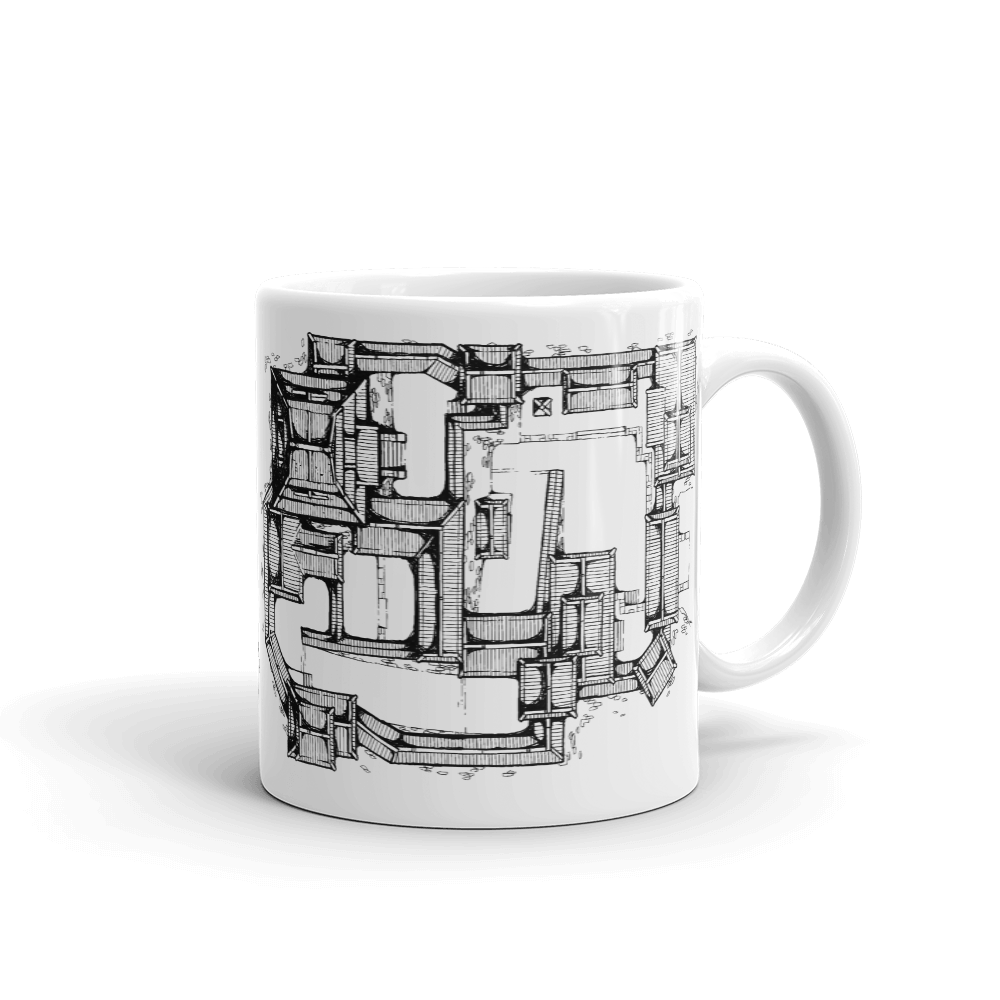 Samurai Castle Map Coffee Mug