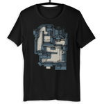 Samurai Castle Map T-Shirt (Black)