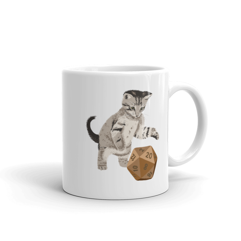 Tabby Cat D&D Player Coffee Mug