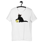 Black Cat T-Shirt For D&D Cat Lovers