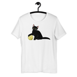 Black Cat T-Shirt For D&D Cat Lovers