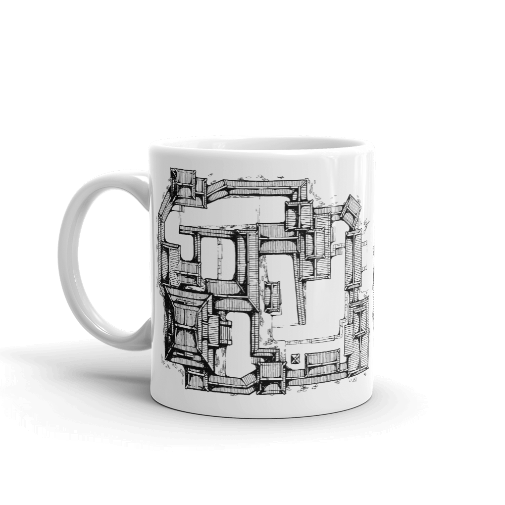 Samurai Castle Map Coffee Mug