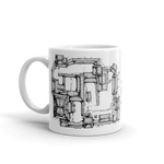 Samurai Castle Map Coffee Mug