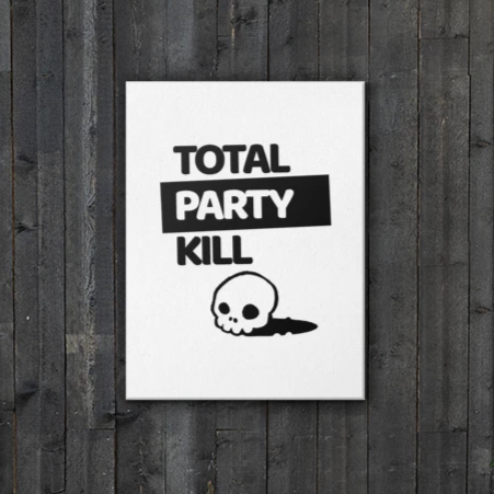 Total Party Kill (TPK) Canvas Wall Art
