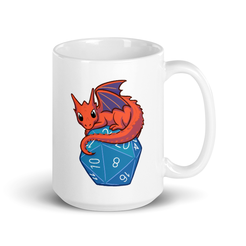 Baby Dragon Coffee Mug For D&D Players