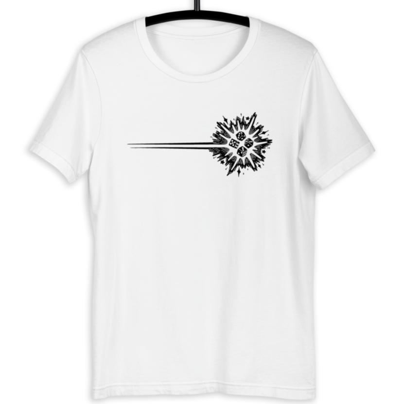 Guiding Bolt D&D Player T-Shirt – 2-Minute Tabletop Merch