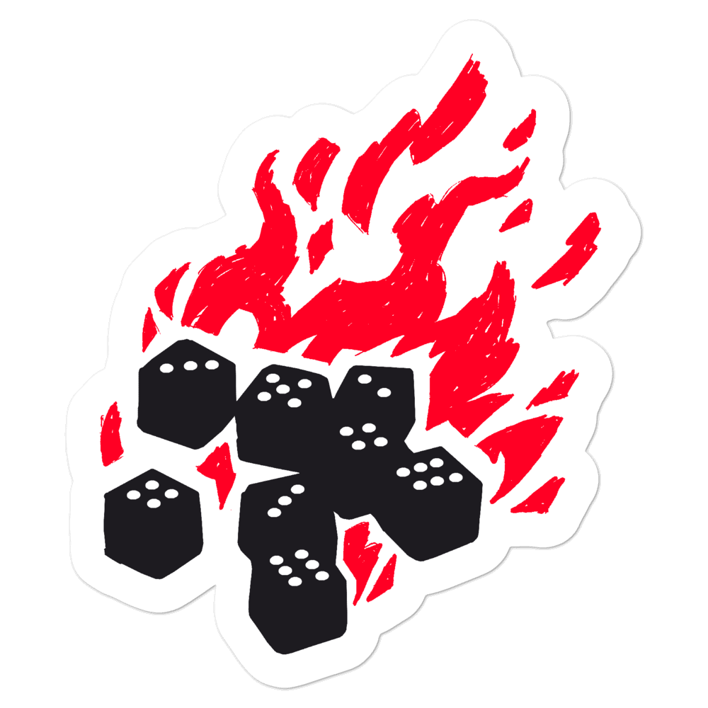 Fireball Sticker for Dungeons and Dragons players